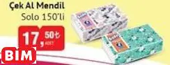 SOLO ÇEK AL MENDİL
